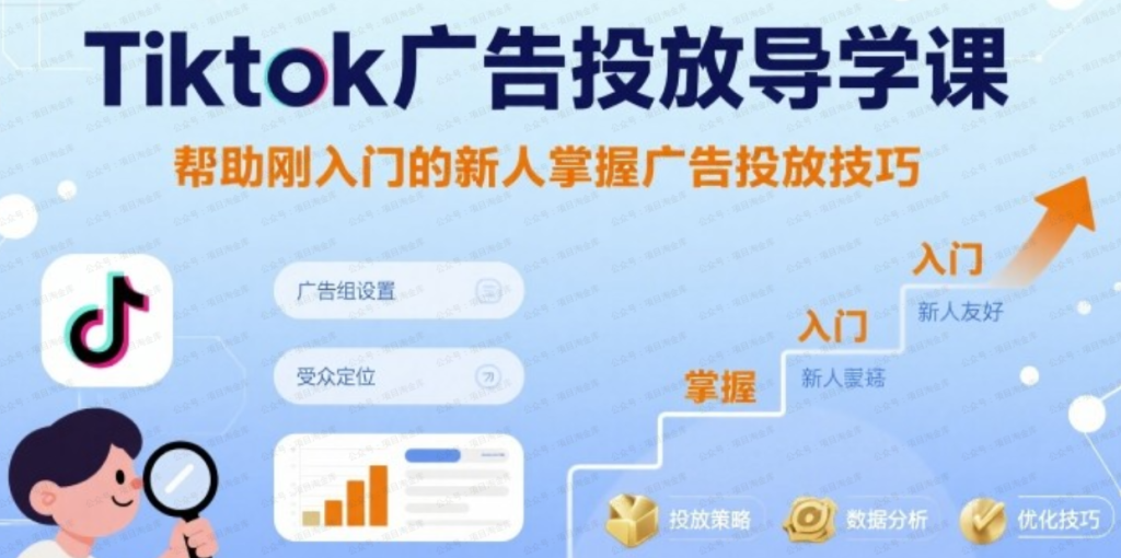 图片[1]-Tiktok广告投放导学课，帮助刚入门的新人掌握广告投放技巧-杨北资源网