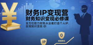 财务IP变现营，财务知识变现必修课，全方位助力财务从业者打造个人IP，实现知识变现-杨北资源网