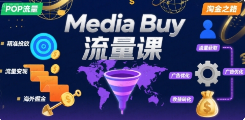 图片[1]-Media Buy之POP流量课，带你开启海外Media Buy淘金之路-杨北资源网
