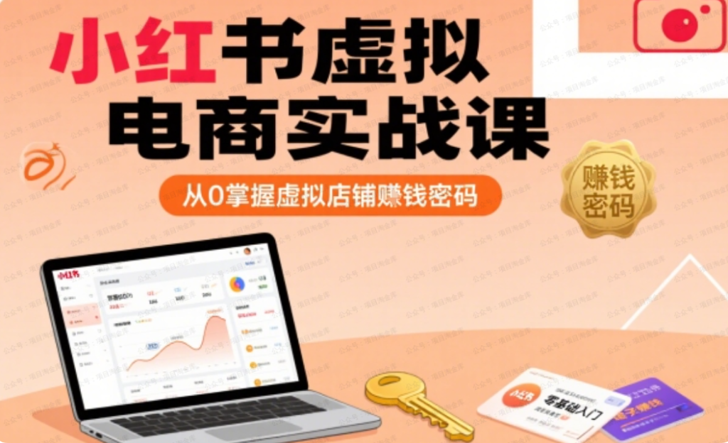 图片[1]-小红书虚拟电商实战课，从0掌握虚拟店铺賺钱密码-杨北资源网