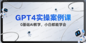 GPT4实操案例课,0基础AI教学,小白都能学会-杨北资源网